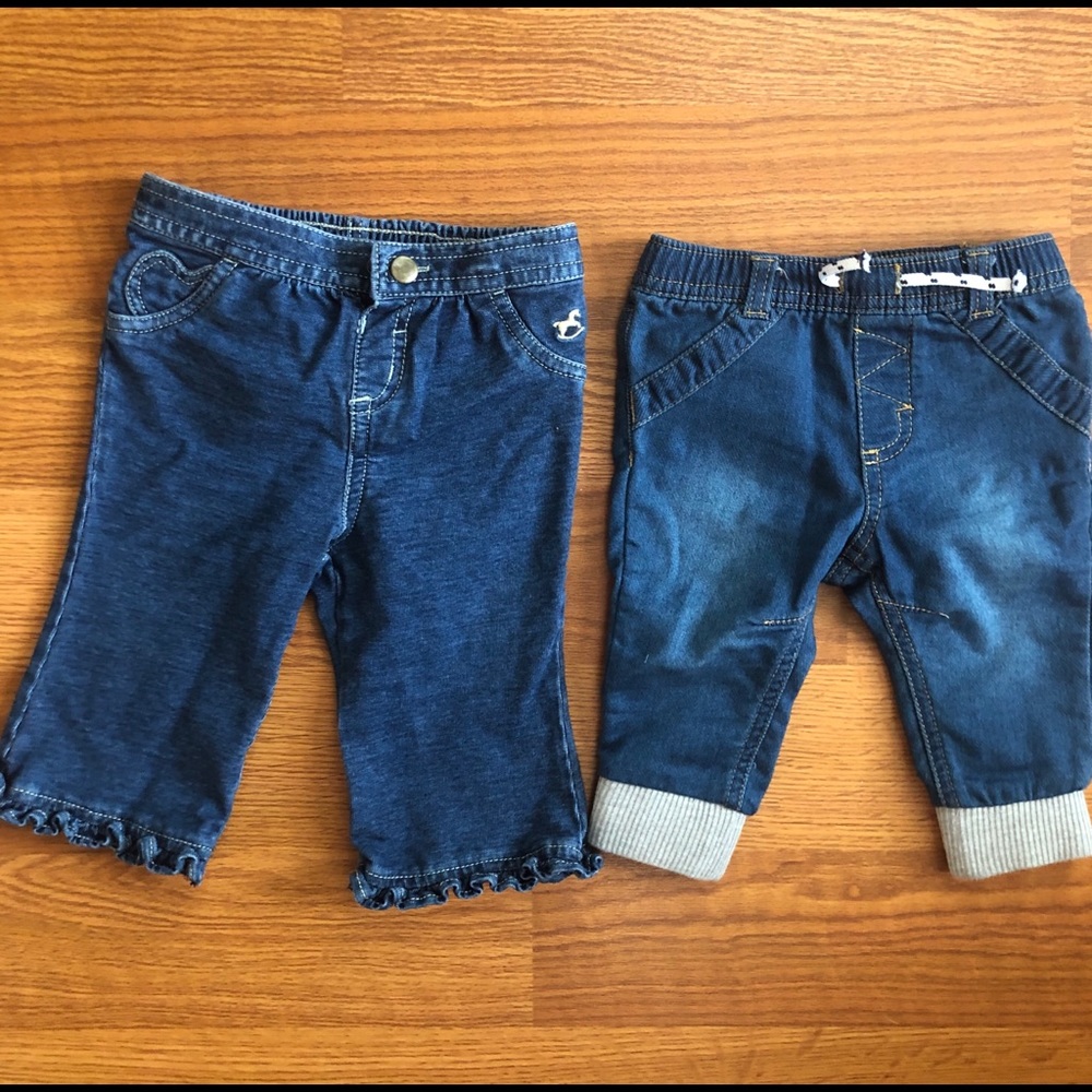 🌹Infant Baby Girl Jeans (2 pairs)